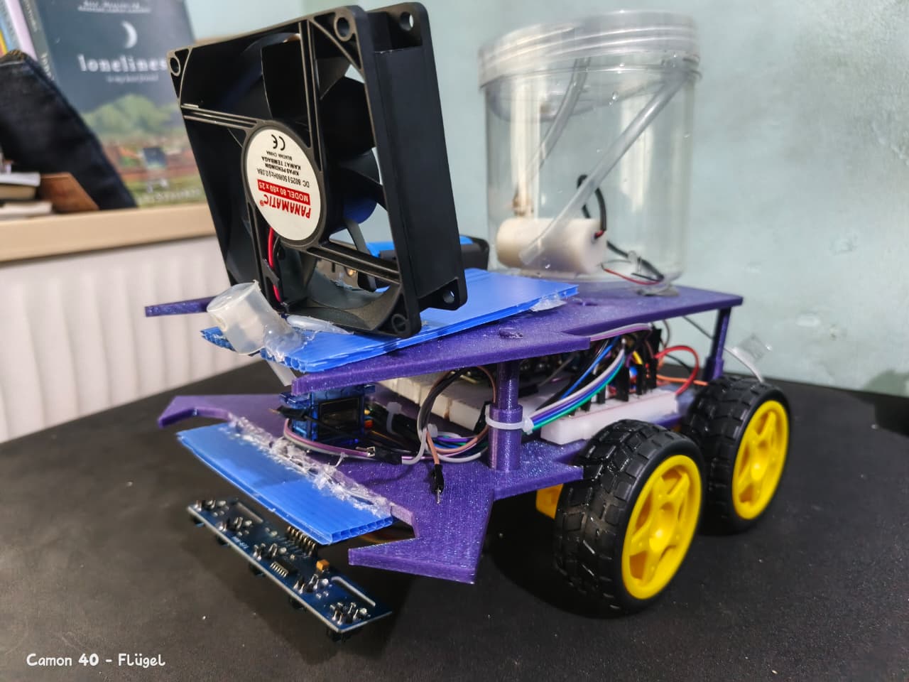 Autonomous Line Follower Fire-Fighting Chassis